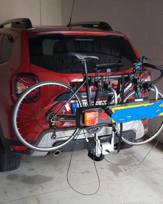 Thule portabici+portatarga luci+antifurto 