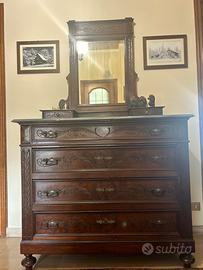 Como’ da ingresso con specchio e ripiano in marmo