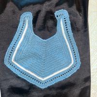 bavaglio bavetta fanno a mano azzurro