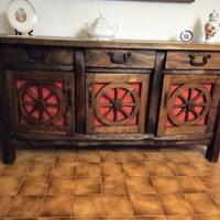 Mobile  Bar Tavolo e 6 Sedie e Credenza