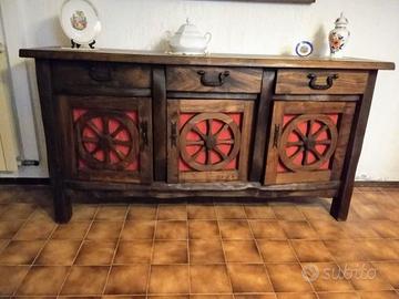 Mobile  Bar Tavolo e 6 Sedie e Credenza