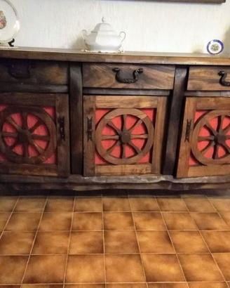 Mobile  Bar Tavolo e 6 Sedie e Credenza