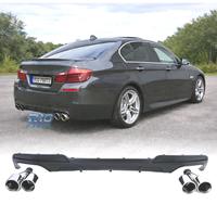 DIFFUSORE BMW F10 F11 LOOK M PERFORMANCE + TERMINA