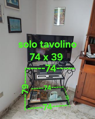 tavolino porta TV e appendiabiti 