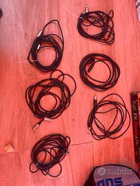Cavi XLR audio dj cantante band gruppo musica