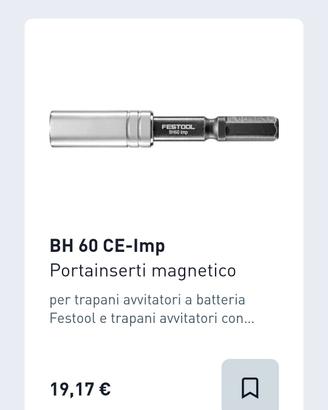 portainserti magnetico festool 