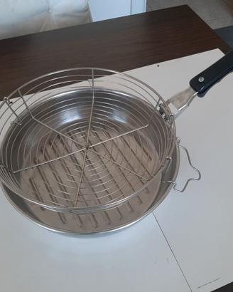 Padella per friggere acciaio inox
