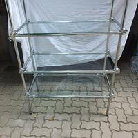 scaffale di design in alluminio 