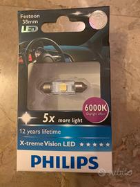 2x Philips X-treme Vision LED Festoon 38mm 6000K