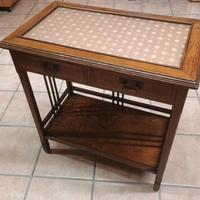 Tavolino scrittoio in legno massello stile 900