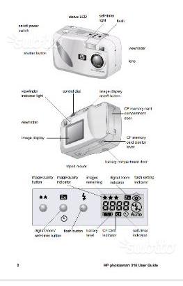 Hp digital camera Photosmart 318 completa