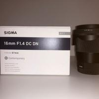 Sigma 16mm F1.4 DG DN Sony E APSC