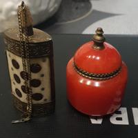 Portapillole e fiaschetta da collez come da foto