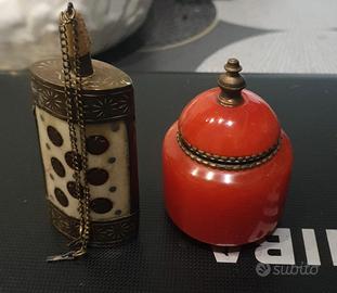 Portapillole e fiaschetta da collez come da foto