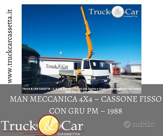 282 man meccanica 4x4-1988-gru pm cassone fisso