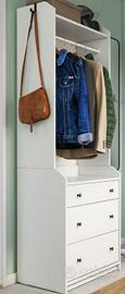 Ikea hauga mobile guardaroba con 3 cassetti
