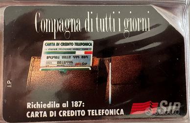 scheda telefonica rarissima SIP