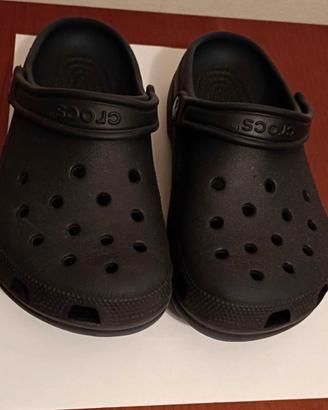 Ciabatte Crocs nere bambino