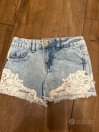 Pantaloncino jeans bambina