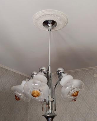 Lampadario anni '70-'80 industrial
