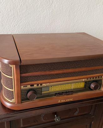 Majestic compatto giradischi radio cassette usb