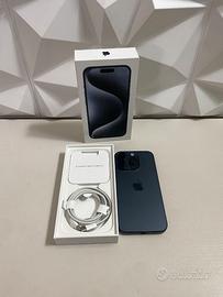 Apple iPhone 15 pro 256GB come nuovo blue titanium