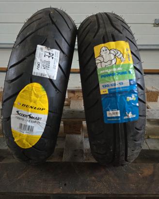 2 gomme Nuove 130 60 13 - 120 70 13 scooter 