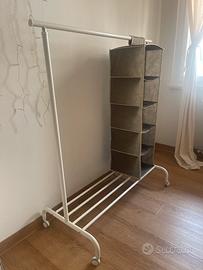 Stand appendiabiti bianco