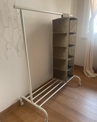 Stand appendiabiti bianco