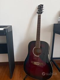 Eko Ranger 6 Red Sunburst chitarra acustica