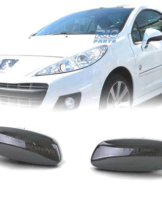 FRECCIE SPECCHIO PER PEUGEOT CITROEN LED NERO FUMÈ