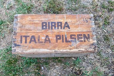 Cassa birra in legno vintage
