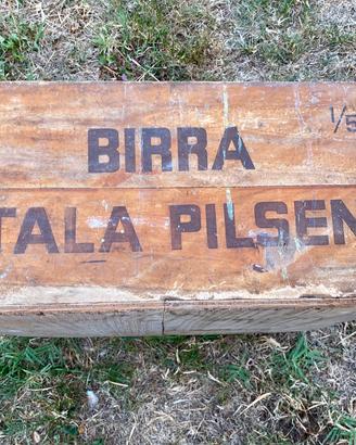 Cassa birra in legno vintage
