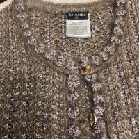 Chanel cardigan lungo in lana