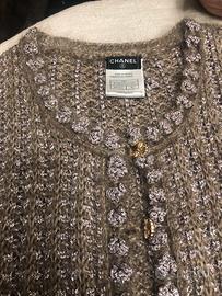 Chanel cardigan lungo in lana