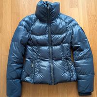 Piumino corto Add in 100% piuma d'oca colore blu 