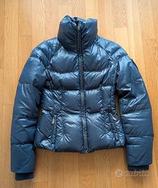 Piumino corto Add in 100% piuma d'oca colore blu 