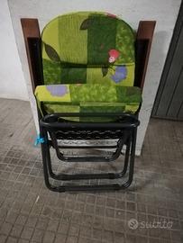 Sedia a sdraio/brandina pieghevole