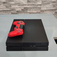 play station 4 con joystick e giochi