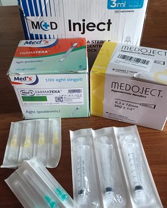 30 Siringhe sterili monouso 3ml + aghi