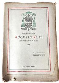 Libro Monsignor Curi Arcivescovo di Bari.1925.