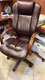 Trittico poltrone in pelle