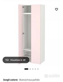 Armadio Ikea Smastad / Platsa cameretta bambina