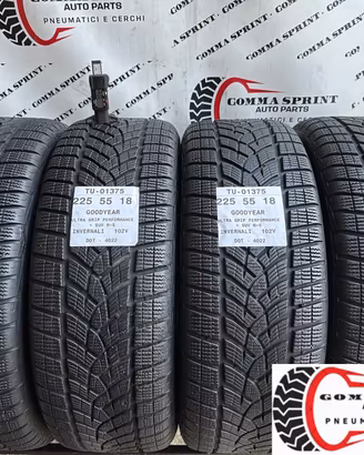 4 PNEUMATICI 225/55 R18 GOODYEAR INVERNALI