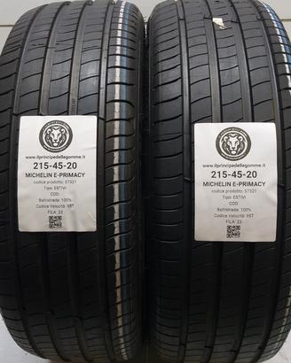 2 GOMME 215 45 20 MICHELIN A57321