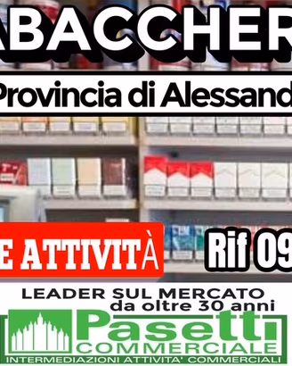 Provincia di Alessandria, TABACCHERIA