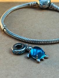 Charm Tartaruga per bracciali Pandora