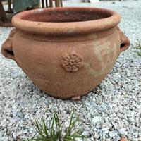 Vecchio Vaso Conca Terracotta Toscana con manici