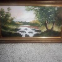 Quadro antico olio su tela