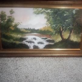 Quadro antico olio su tela